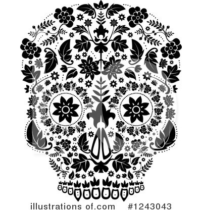 Royalty-Free (RF) Day Of The Dead Clipart Illustration by lineartestpilot - Stock Sample #1243043