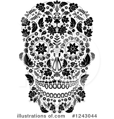 Royalty-Free (RF) Day Of The Dead Clipart Illustration by lineartestpilot - Stock Sample #1243044