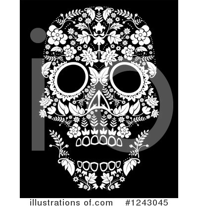 Royalty-Free (RF) Day Of The Dead Clipart Illustration by lineartestpilot - Stock Sample #1243045