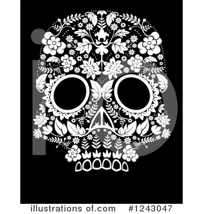 Royalty-Free (RF) Day Of The Dead Clipart Illustration by lineartestpilot - Stock Sample #1243047