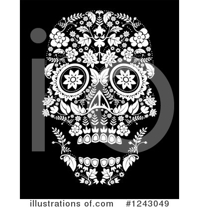 Royalty-Free (RF) Day Of The Dead Clipart Illustration by lineartestpilot - Stock Sample #1243049
