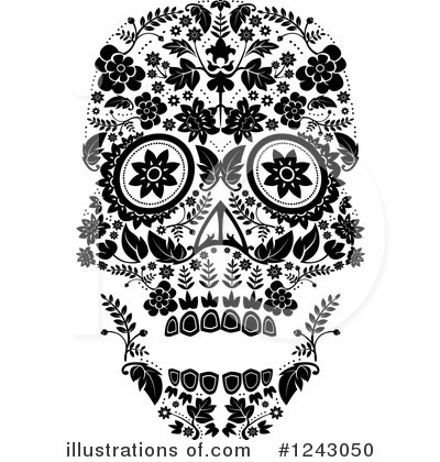 Royalty-Free (RF) Day Of The Dead Clipart Illustration by lineartestpilot - Stock Sample #1243050