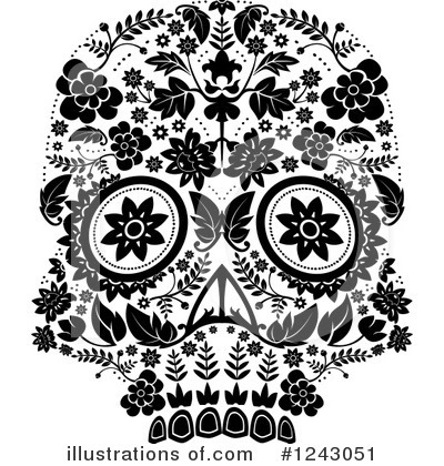 Royalty-Free (RF) Day Of The Dead Clipart Illustration by lineartestpilot - Stock Sample #1243051