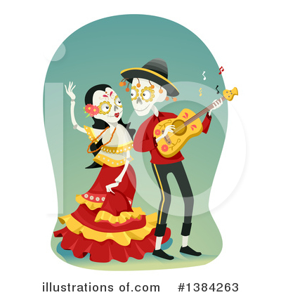 Royalty-Free (RF) Day Of The Dead Clipart Illustration by BNP Design Studio - Stock Sample #1384263
