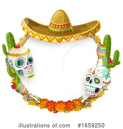 Royalty-Free (RF) Day Of The Dead Clipart Illustration by Vector Tradition SM - Stock Sample #1659250