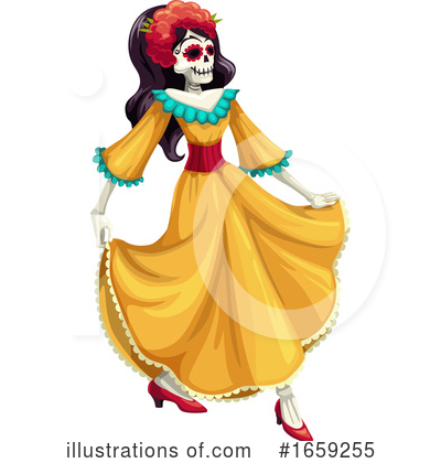 Royalty-Free (RF) Day Of The Dead Clipart Illustration by Vector Tradition SM - Stock Sample #1659255