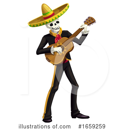 Royalty-Free (RF) Day Of The Dead Clipart Illustration by Vector Tradition SM - Stock Sample #1659259