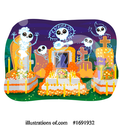 Royalty-Free (RF) Day Of The Dead Clipart Illustration by BNP Design Studio - Stock Sample #1691932