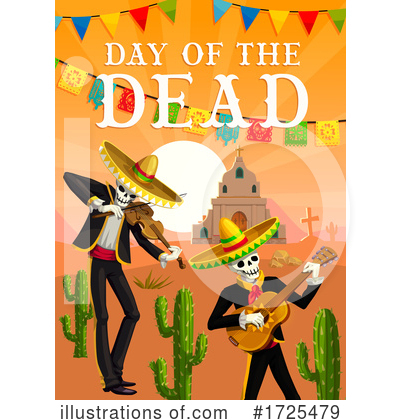 Royalty-Free (RF) Day Of The Dead Clipart Illustration by Vector Tradition SM - Stock Sample #1725479