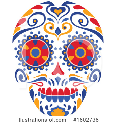 Royalty-Free (RF) Day Of The Dead Clipart Illustration by Vector Tradition SM - Stock Sample #1802738