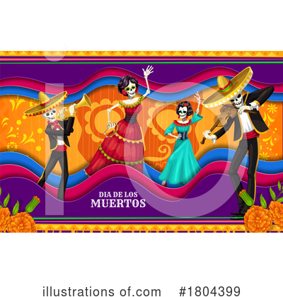 Royalty-Free (RF) Day Of The Dead Clipart Illustration by Vector Tradition SM - Stock Sample #1804399