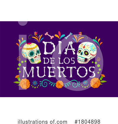 Royalty-Free (RF) Day Of The Dead Clipart Illustration by Vector Tradition SM - Stock Sample #1804898