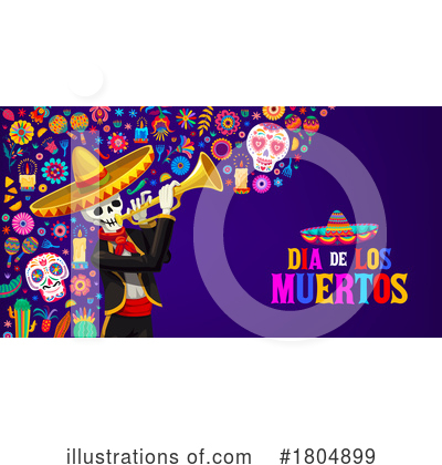 Royalty-Free (RF) Day Of The Dead Clipart Illustration by Vector Tradition SM - Stock Sample #1804899