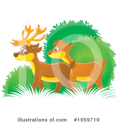 Royalty-Free (RF) Deer Clipart Illustration by Alex Bannykh - Stock Sample #1059710