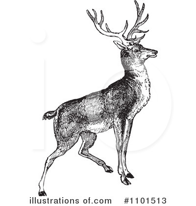 Royalty-Free (RF) Deer Clipart Illustration by BestVector - Stock Sample #1101513