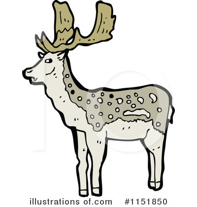 Royalty-Free (RF) Deer Clipart Illustration by lineartestpilot - Stock Sample #1151850
