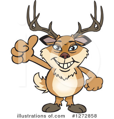 Royalty-Free (RF) Deer Clipart Illustration by Dennis Holmes Designs - Stock Sample #1272858