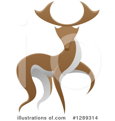 Stag Clipart #1289314 by AtStockIllustration