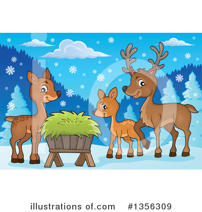 Royalty-Free (RF) Deer Clipart Illustration by visekart - Stock Sample #1356309