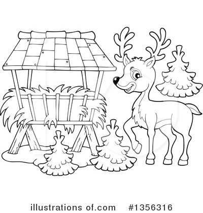 Royalty-Free (RF) Deer Clipart Illustration by visekart - Stock Sample #1356316