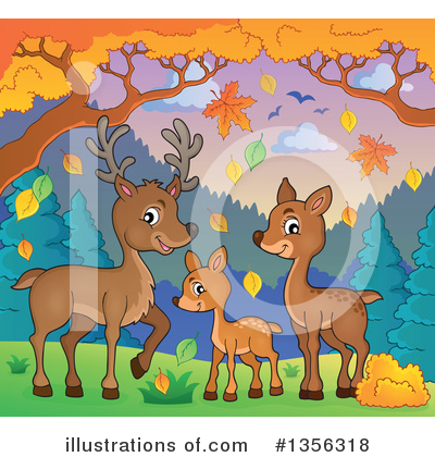 Royalty-Free (RF) Deer Clipart Illustration by visekart - Stock Sample #1356318