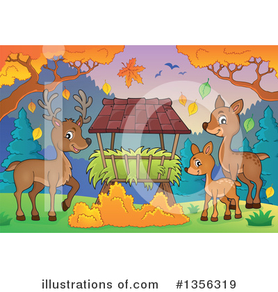 Royalty-Free (RF) Deer Clipart Illustration by visekart - Stock Sample #1356319