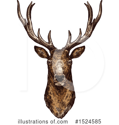 Royalty-Free (RF) Deer Clipart Illustration by Vector Tradition SM - Stock Sample #1524585
