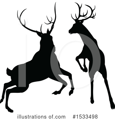 Stag Clipart #1533498 by AtStockIllustration