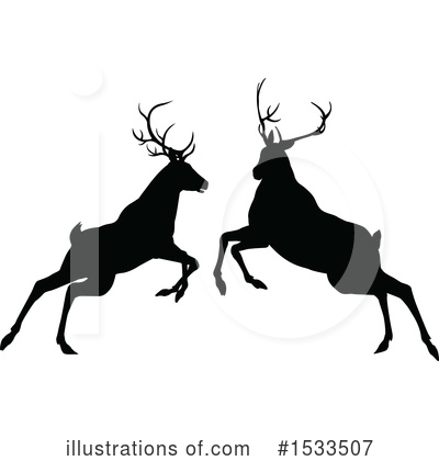 Stag Clipart #1533507 by AtStockIllustration