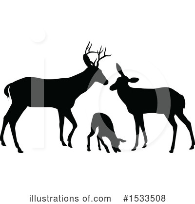 Deer Clipart #1533508 by AtStockIllustration