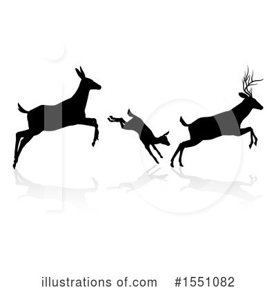 Stag Clipart #1551082 by AtStockIllustration
