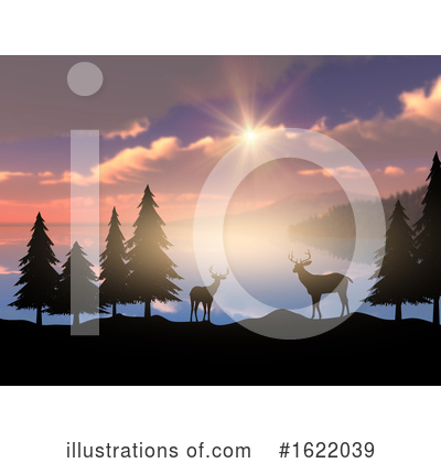 Royalty-Free (RF) Deer Clipart Illustration by KJ Pargeter - Stock Sample #1622039