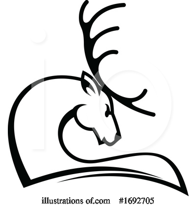 Deer Clipart #1692705 by Vector Tradition SM