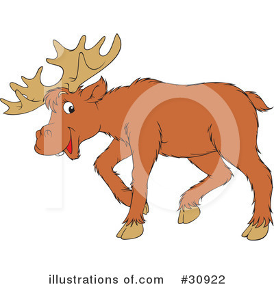 Royalty-Free (RF) Deer Clipart Illustration by Alex Bannykh - Stock Sample #30922