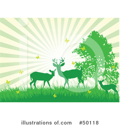 Royalty-Free (RF) Deer Clipart Illustration by Pushkin - Stock Sample #50118