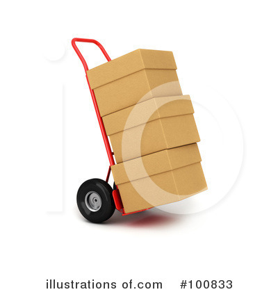 Hand Truck Clipart #100833 by stockillustrations