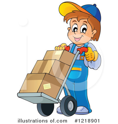 Delivery Man Clipart #1218901 by visekart