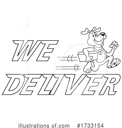 Royalty-Free (RF) Delivery Clipart Illustration by LaffToon - Stock Sample #1733154