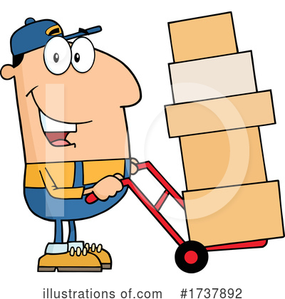 Royalty-Free (RF) Delivery Clipart Illustration by Hit Toon - Stock Sample #1737892