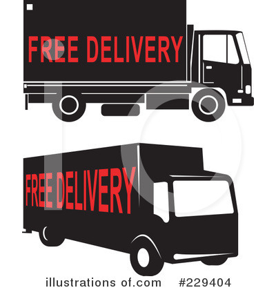 Royalty-Free (RF) Delivery Clipart Illustration by patrimonio - Stock Sample #229404