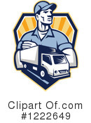 Delivery Man Clipart #1222649 by patrimonio