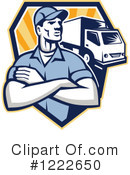 Delivery Man Clipart #1222650 by patrimonio