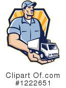 Delivery Man Clipart #1222651 by patrimonio