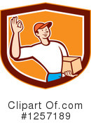 Delivery Man Clipart #1257189 by patrimonio