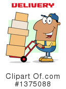 Delivery Man Clipart #1375088 by Hit Toon