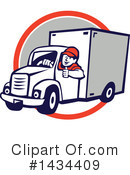Delivery Man Clipart #1434409 by patrimonio