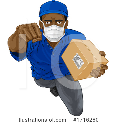 Royalty-Free (RF) Delivery Man Clipart Illustration by AtStockIllustration - Stock Sample #1716260