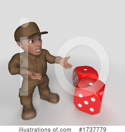 Dice Clipart #1737779 by KJ Pargeter