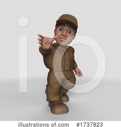 Royalty-Free (RF) Delivery Man Clipart Illustration by KJ Pargeter - Stock Sample #1737823