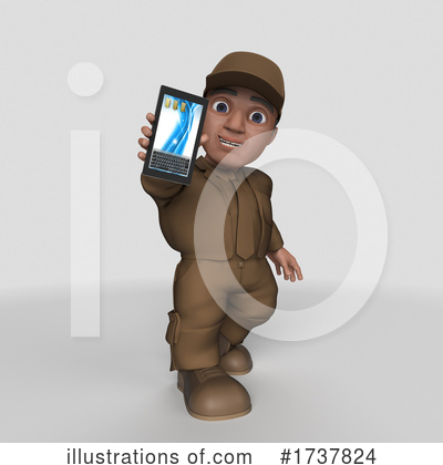 Royalty-Free (RF) Delivery Man Clipart Illustration by KJ Pargeter - Stock Sample #1737824